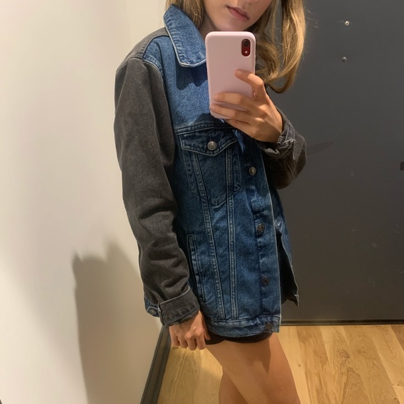 Color Block Denim Jacket - Picture 6 of 8